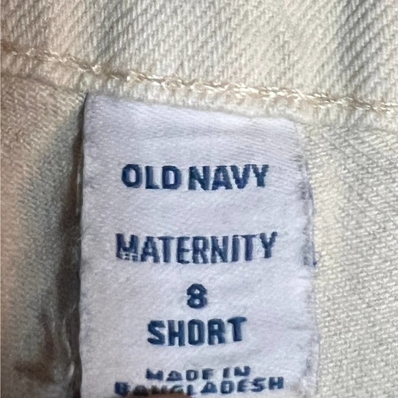 Old Navy Maternity Overalls Straight Leg Solid Cream Size 8R - Picture 5 of 12